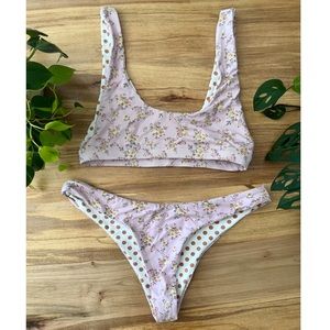 Dippin daisys floral bikini NWOT